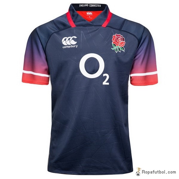 Camiseta Rugby Inglaterra Replica Segunda Ropa 2017 18 Azul